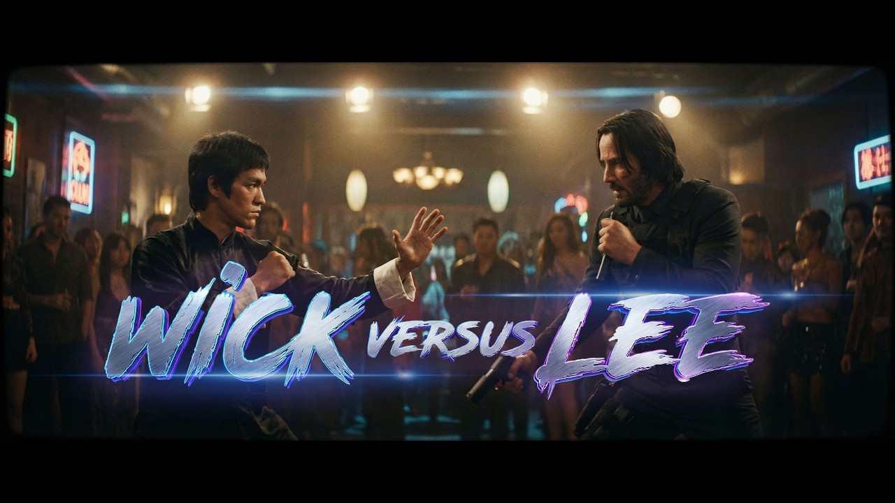 Bruce Lee vs John Wick   (AI short film)