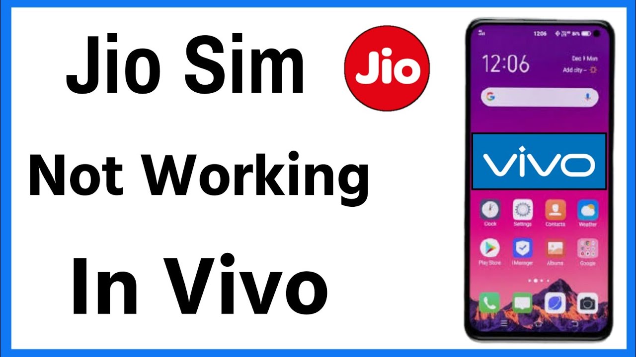 Jio Sim Not Working In Vivo | How To Fix Jio Sim Not Working Vivo Phone