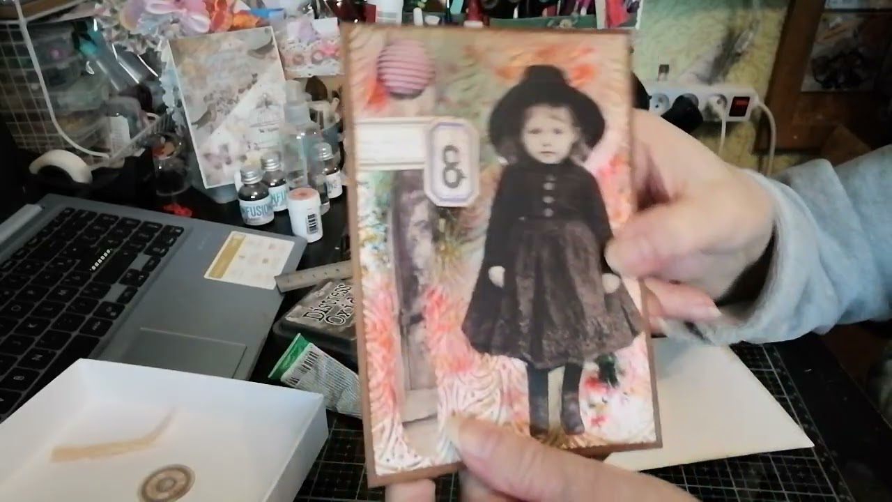 Tuto carte Vintage petite fille, 2ème partie 