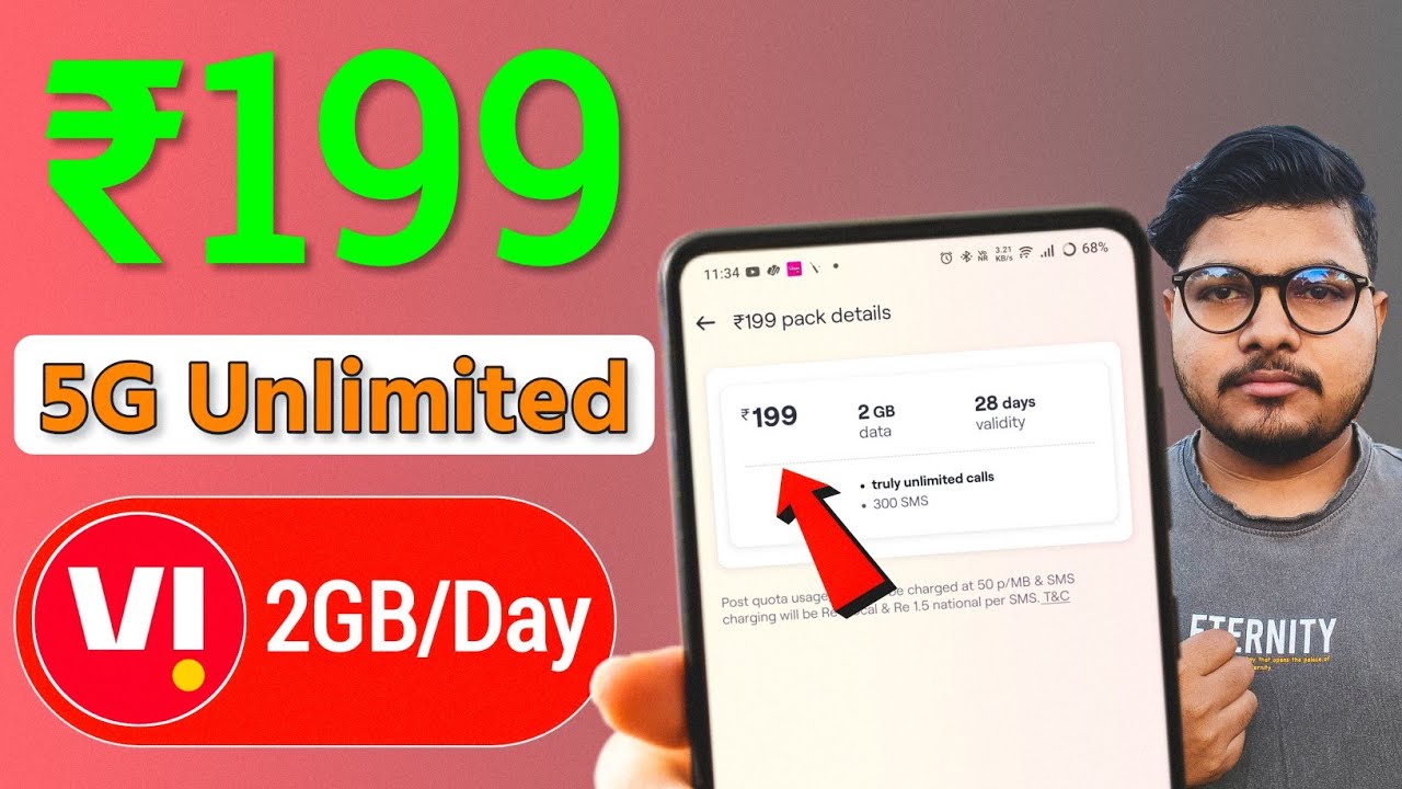 Vi ka 199 plan details | Vi 199 2GB Per Day | Vi 199 plan details