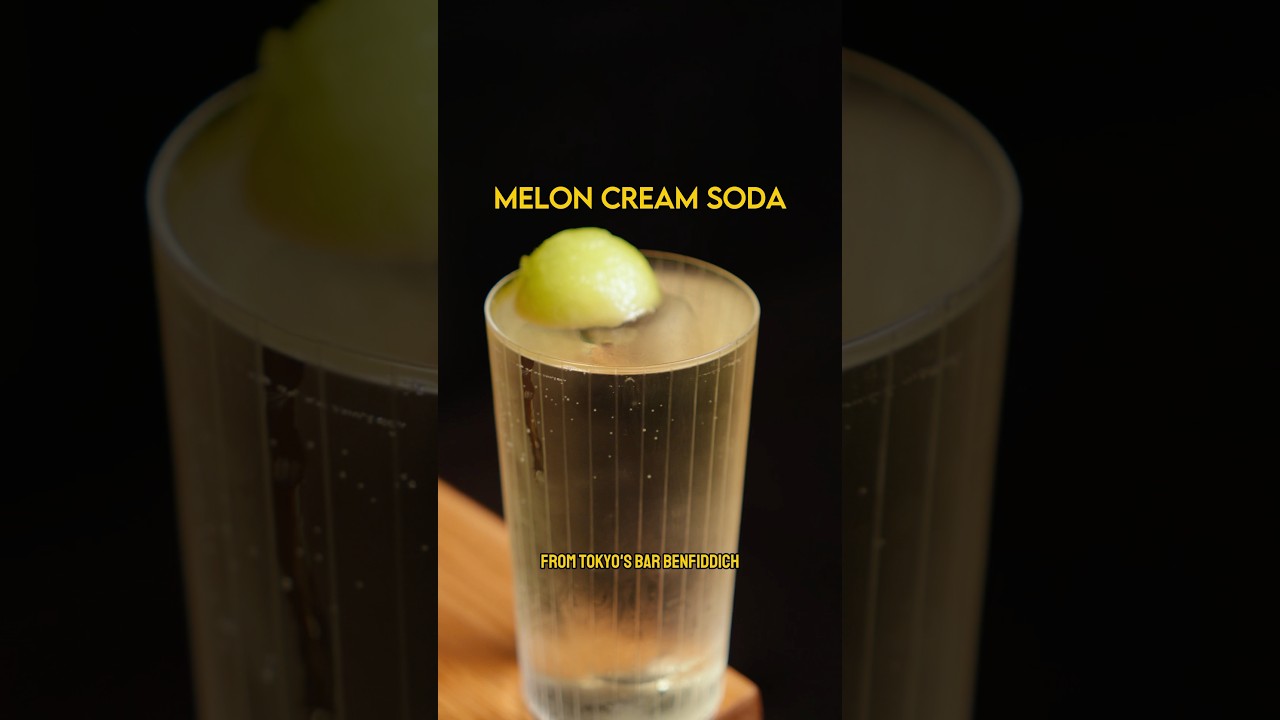 Recreating bar benfiddich&rsquo;s melon cream soda #cocktail #shorts