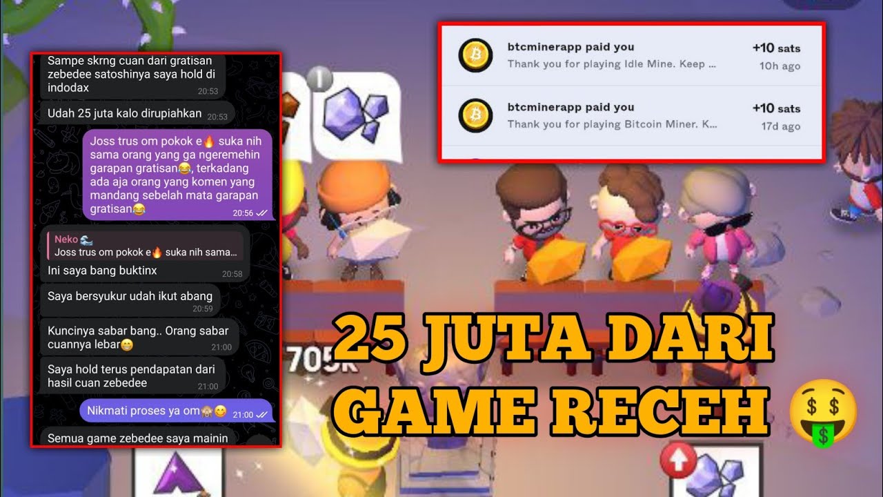 receh tapi legit !! game play to earn crypto penghasil bitcoin gratis terbaru 2025