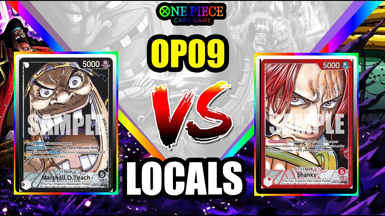 OP09 Blackbeard Deck VS Shanks | Super close game! | One Piece TCG