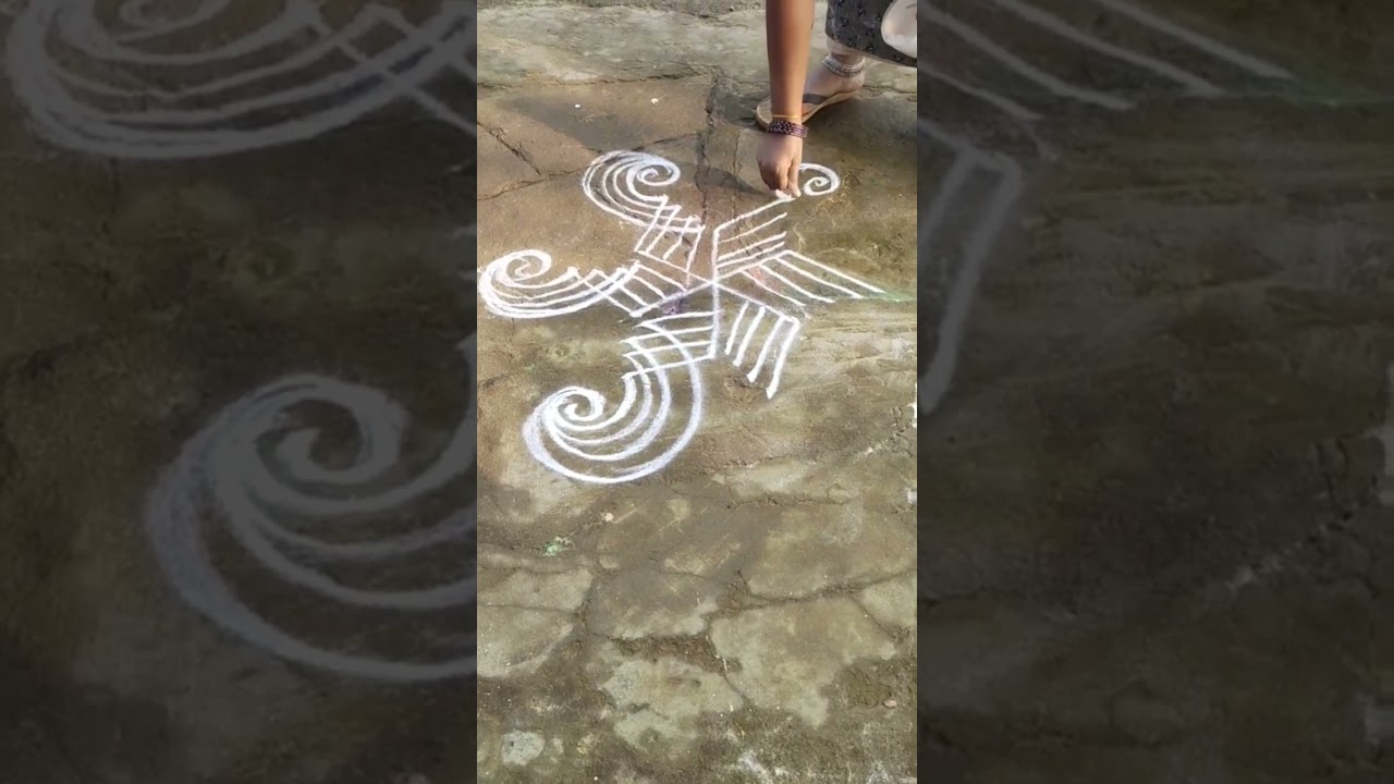 # daily # rangoli #like comment& Subscribe plz