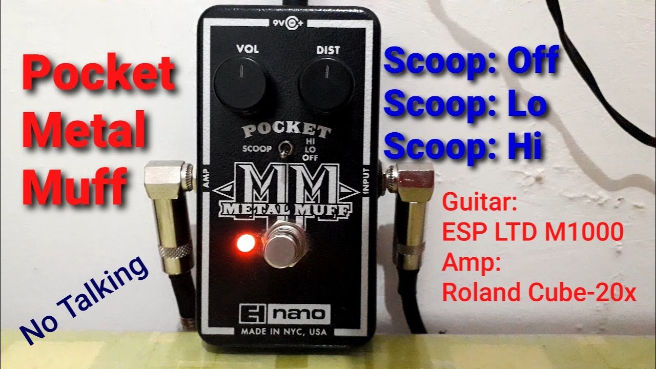 EHX nano Pocket Metal Muff Sound Test | No Talking