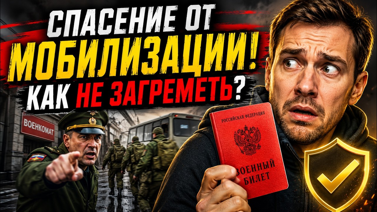 Спасение от МОБИЛИЗАЦИИ! Как НЕ ЗАГРЕМЕТЬ?