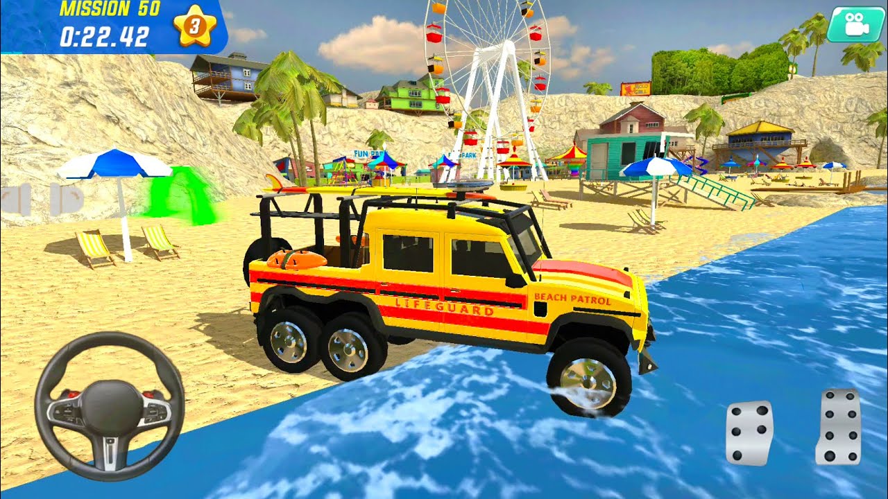 Emergency Coast Quad Bike Drive #9 - Beach Patrol Simulator - Android Gameplay