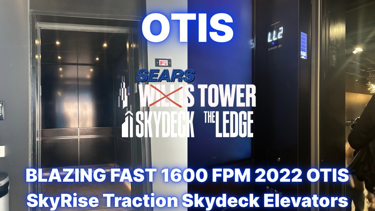 Невероятная скорость 1600 футов в минуту. Лифты OTIS SkyRise Traction Skydeck 2022 года выпуска |...