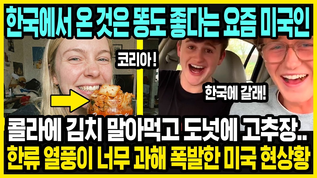 한류 열풍이 더 심각해진 미국 젊은 층의 현상황 | 한국에 가고 싶어하는 요즘 미국인들 | 한국산의 엄청난 현지 인기 | 해외반응