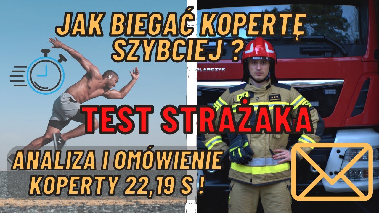 Test Strażaka #1 Jak biegać kopertę szybciej? Przygotowanie do naboru do PSP👨‍🚒 👩‍🚒 Błędy i porady🚒