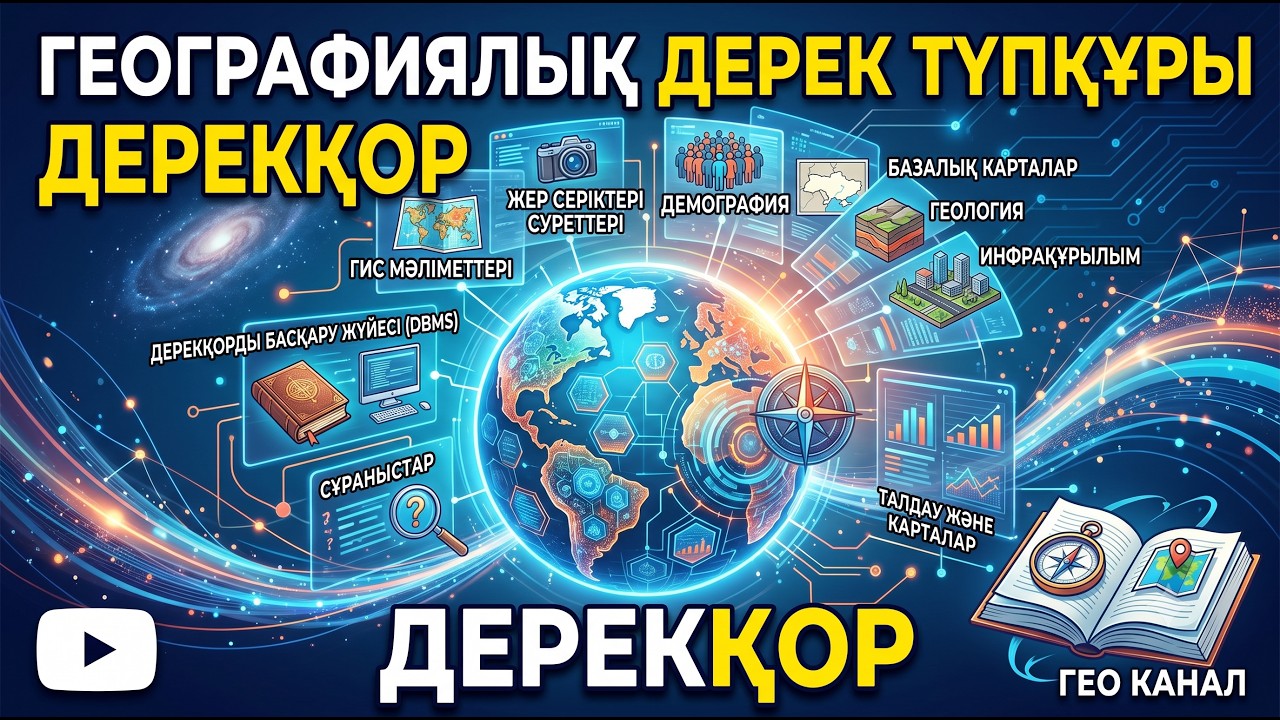 Географиялық деректер базасы. ДЕРЕКҚОР.  | 9-сынып | 1-тоқсан | ГЕОГРАФИЯ