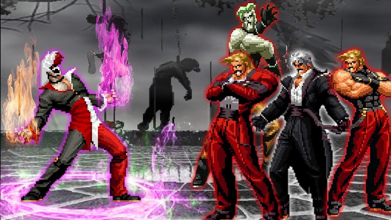 [Mugen KOF] Iori 2 Faces Vs  Dark Rugal Team