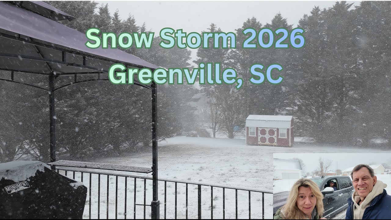 Snowstorm in Greenville, SC - January 31, 2026