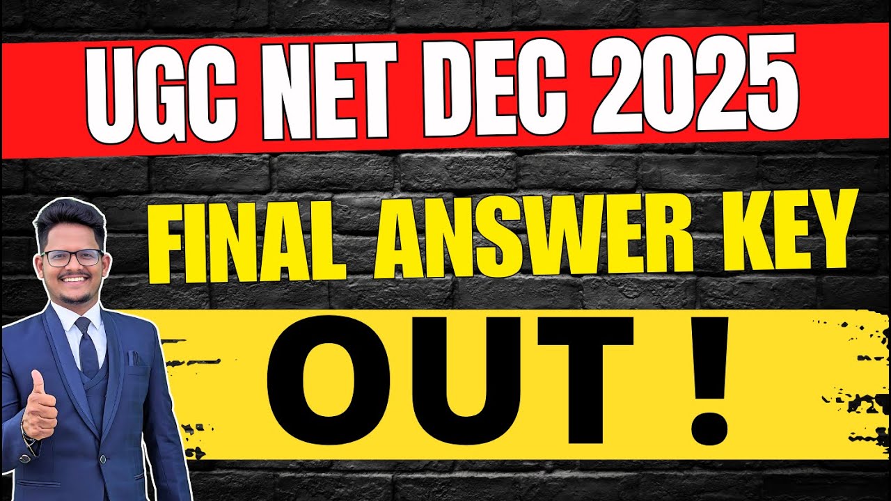 UGC NET Dec 2025 Official Final Answer Key OUT #achieversaddaugcnet