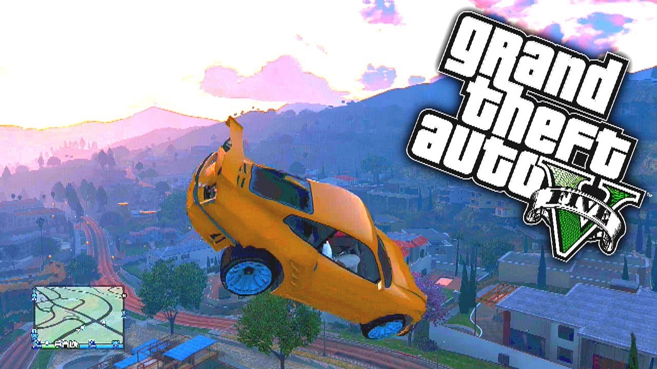 GTA 5 Funny Moments #46 'GATE LAUNCH GLITCH!' with KSI, Zerkaa, MM7Games, Behzinga & TBJZL! (GTA V)