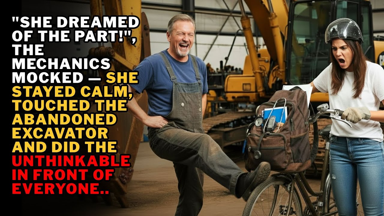 "SHE CLAIMS SHE DREAMED ABOUT THE PART!", THE MECHANICS MOCKED — SHE TOUCHED THE MACHINE AND..