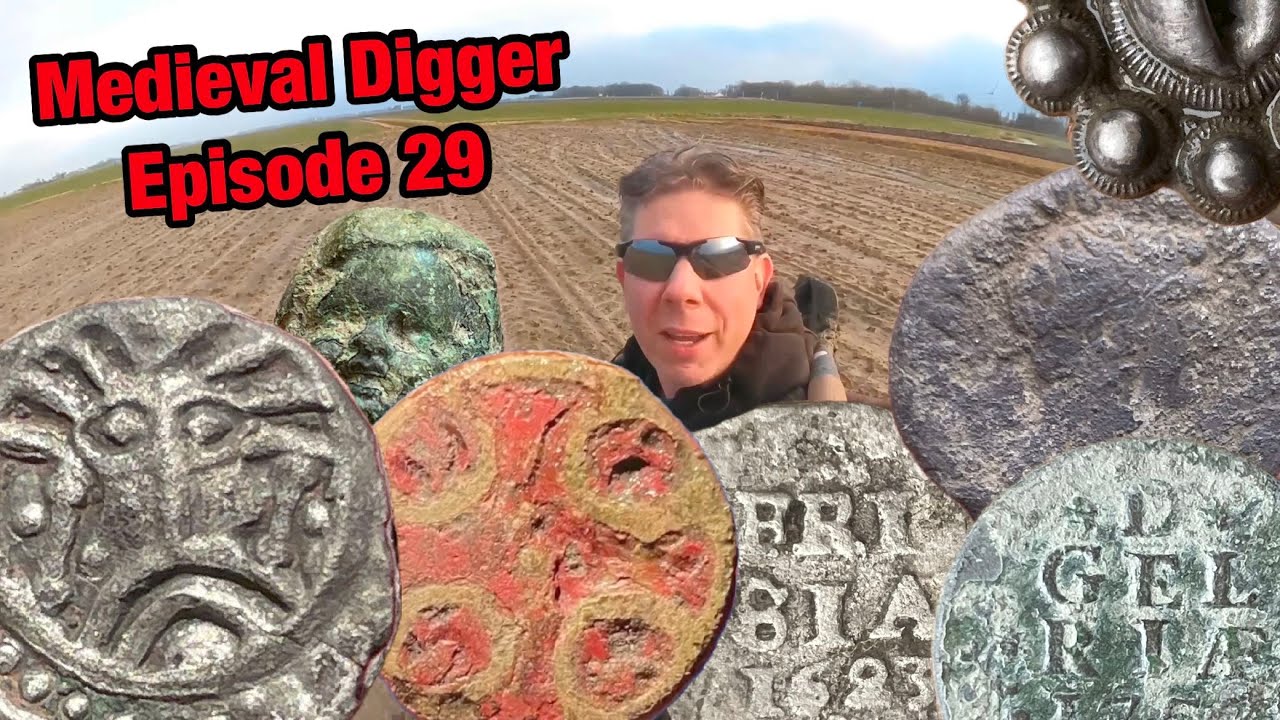 Wodan Monster Sceat! Silver Roman Coin and an Amazing Medieval Disc Brooch!