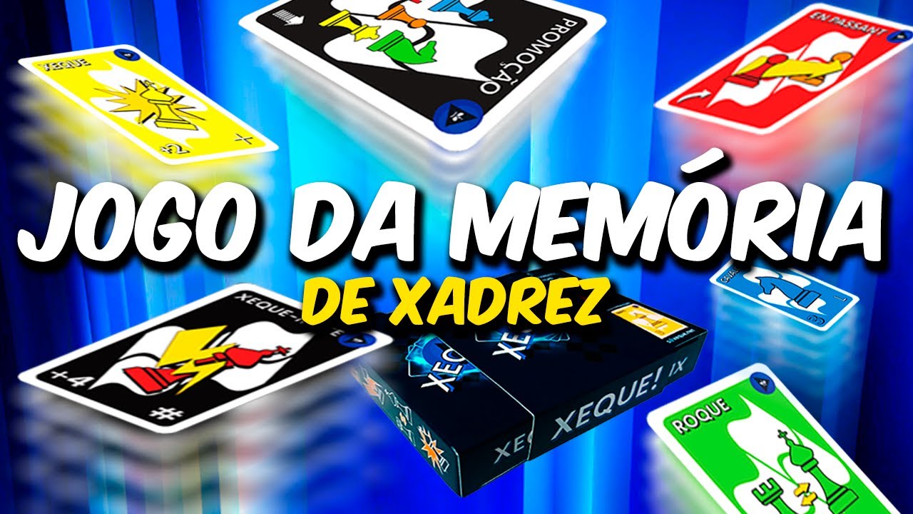 JOGO DA MEMÓRIA DE XADREZ - JOGO DE BARALHO XEQUE!