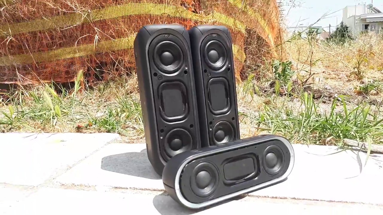 2 SONY SRS XB30 & 1 XB20 HARD BASS TEST