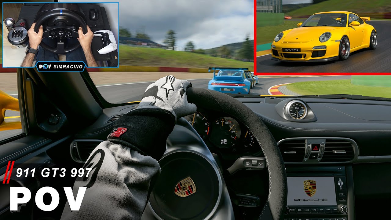 POV Porsche 911 GT3 997 | Gran Turismo 7 | Steering Wheel Gameplay | PS5 4k60