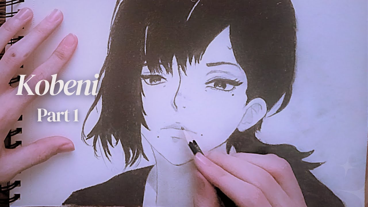 How I Draw Kobeni Higashiyama 🍇 | ASMR No Talking | Cozy Winter Sketch
