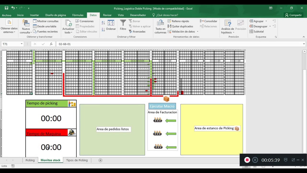 Macro #Excel Simulador de #Picking-#Excel Macro #Picking Simulator