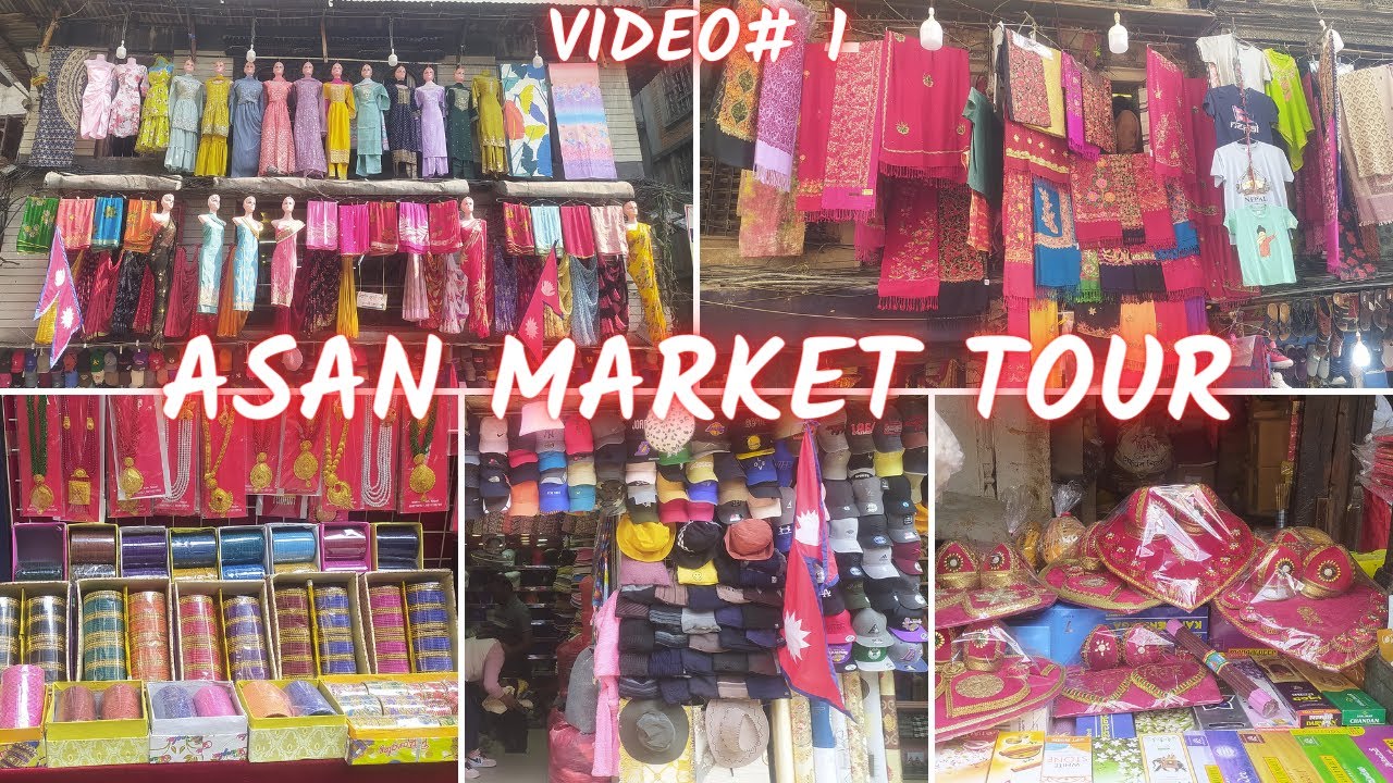 Asan Bazaar | Kathmandu | Walking Tour |  Video - Part 1