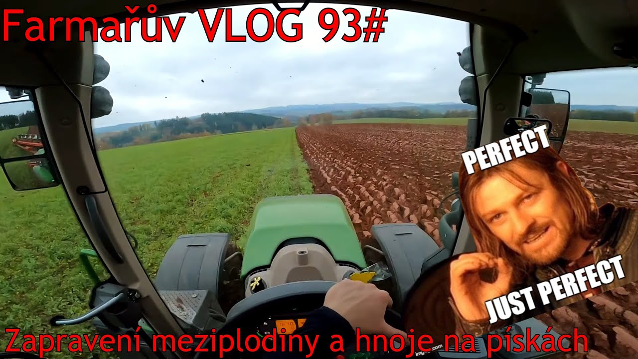 Farmařův VLOG 93# Zapravení meziplodiny a hnoje na pískách