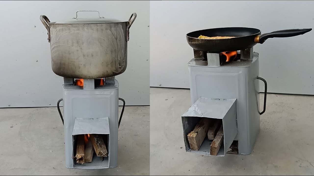 How to make a cement stove and clay for firewood at home is simple