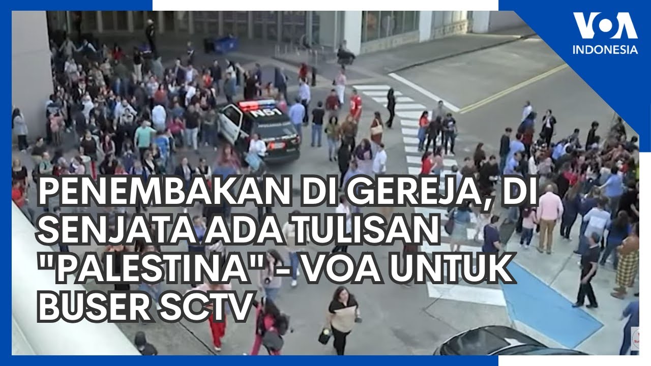 Penembakan di Gereja, di Senjata Ada Tulisan 