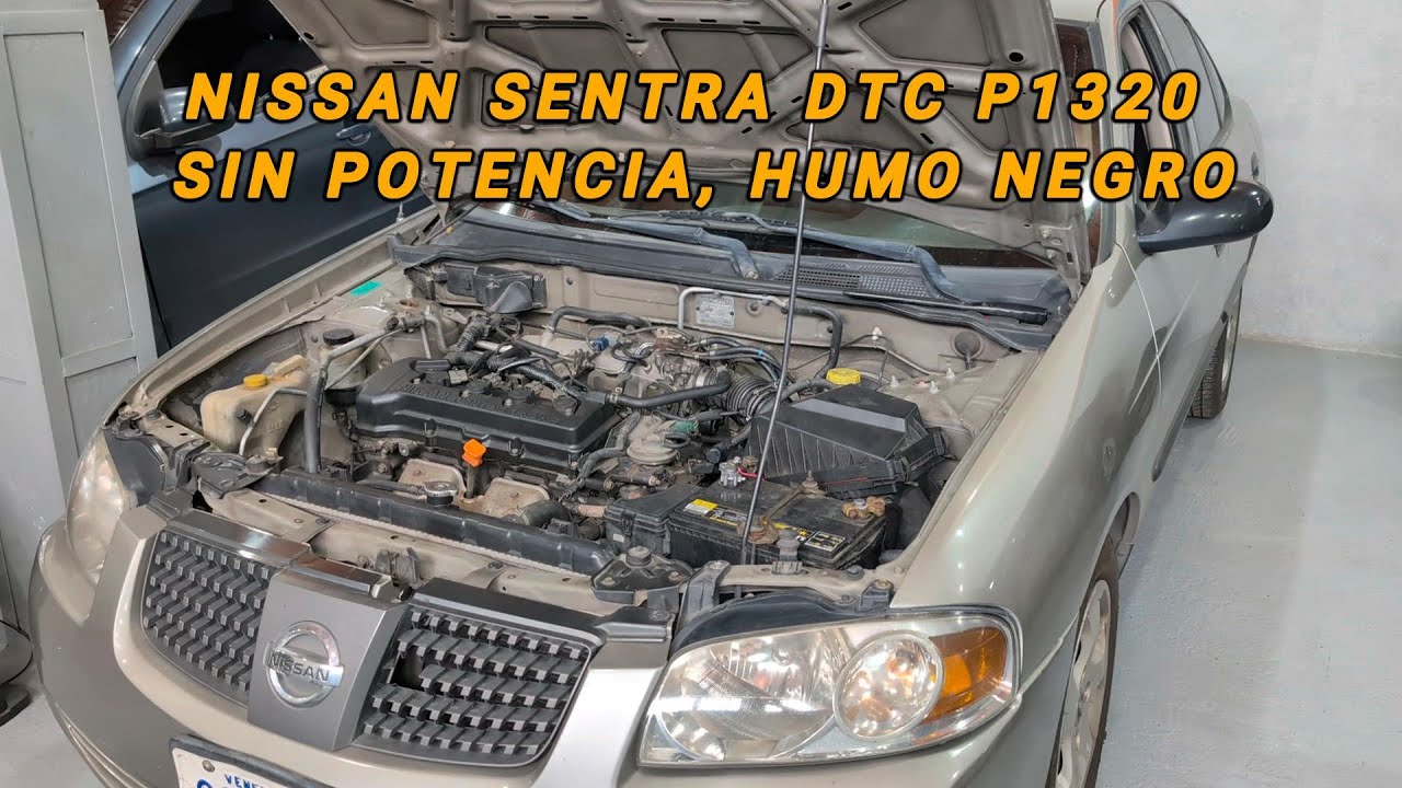 NISSAN  SENTRA DTC P1320 Falta de potencia, Humo Negro
