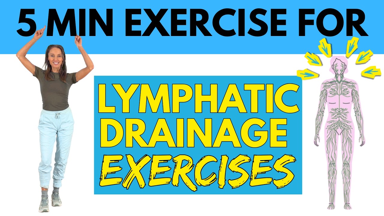 5 Minute Lymphatic Drainage Exercises | Accessible for all Levels - Standing and Seated
