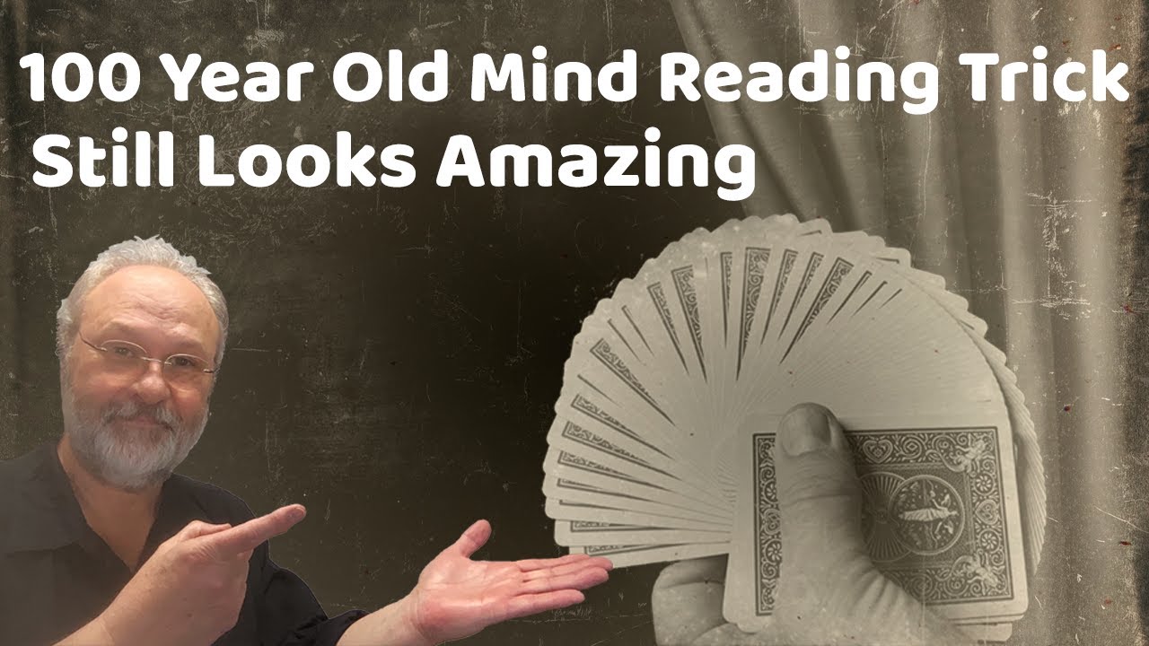 100 Year Old Mind Reading Card Trick - Easy to Do