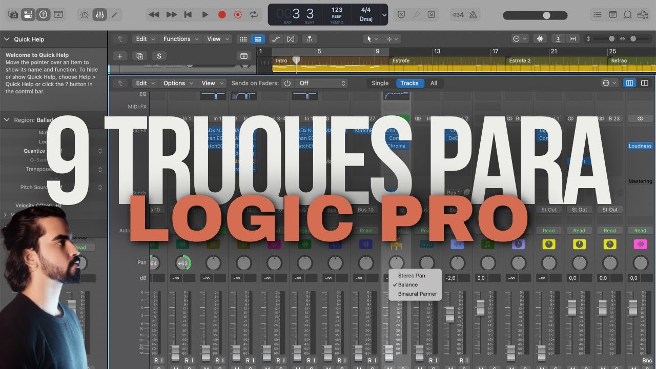 9 dicas que mudaram minha vida no LOGIC PRO