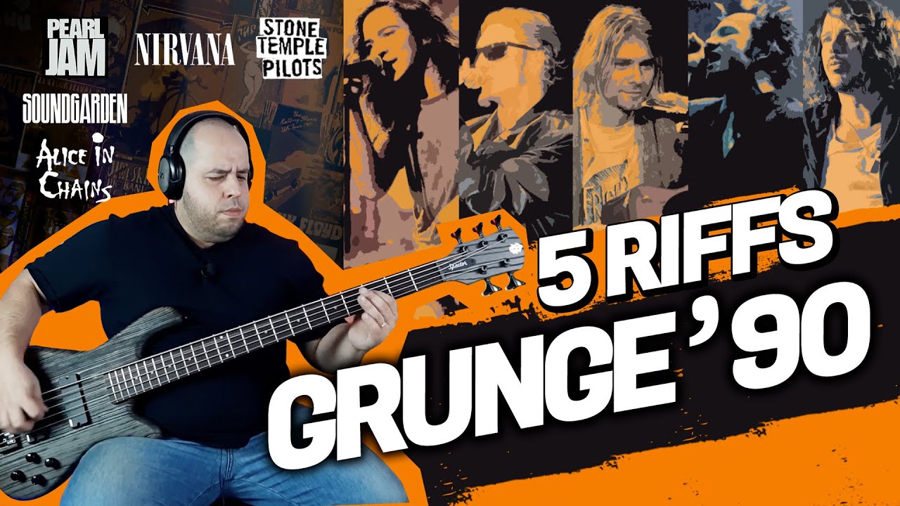 NIRVANA, PEARL JAM, ALICE IN CHAINS - TOP 5 RIFFS GRUNGE