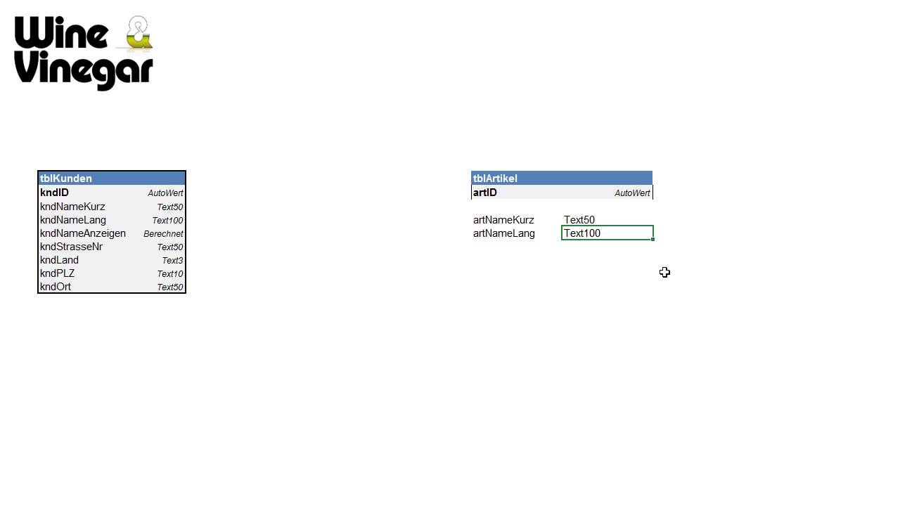 Tabellen-Design f&uuml;r relationale Datenbanken Tutorial: Artikel-Tabelle |video2brain.com