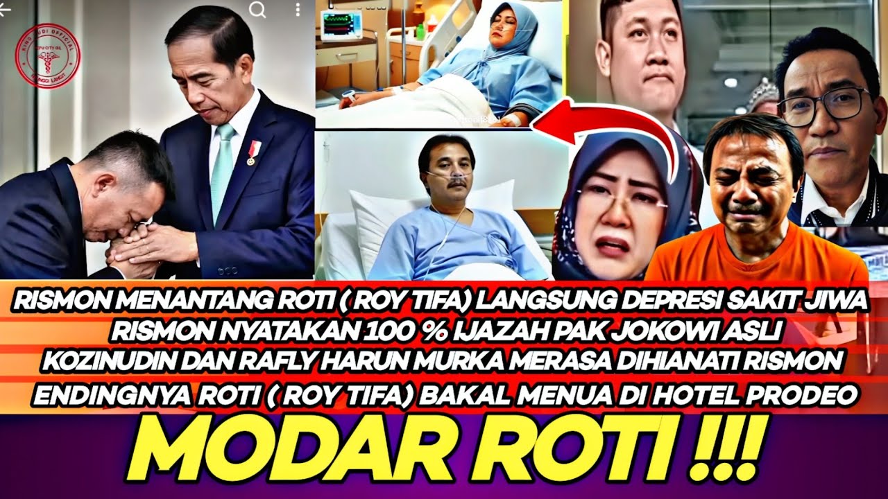 Rismon Bakal Bela Pak Jokowi di Pengadilan Roti dan Rafly Langsung Depresi Masuk Bui menua disana 