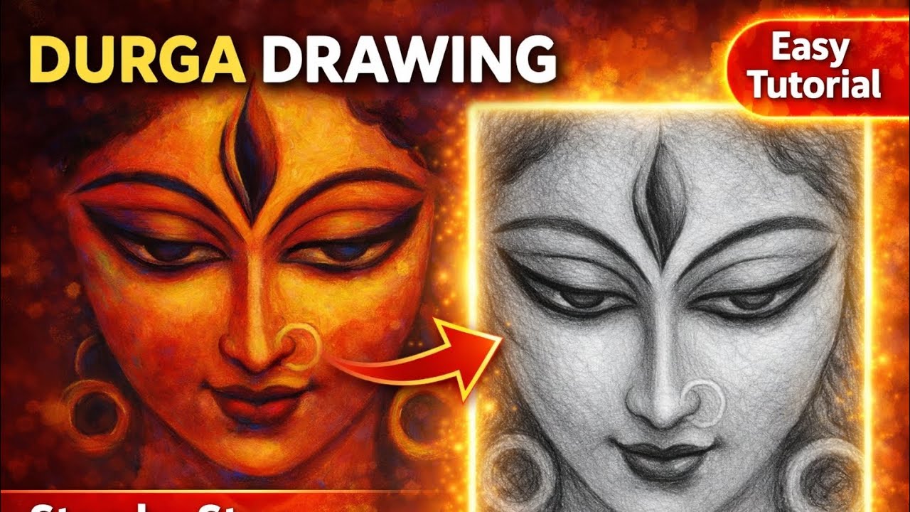DURGA MATA DRAWING| PENCIL SKETCHING| ART WALE BHAIYA
