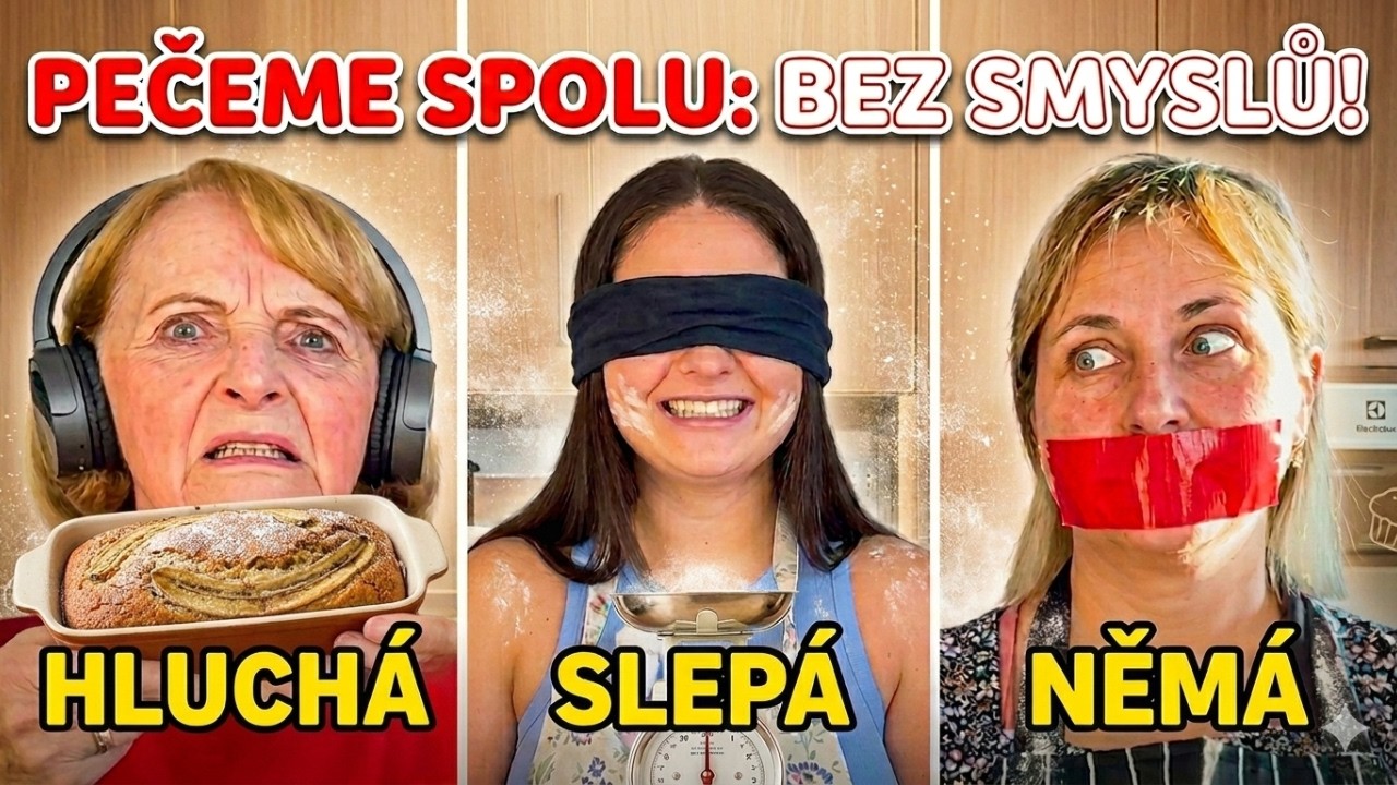 PEČEME BEZ SMYSLŮ! 👨‍🍳 Hluchá, slepá a němá v kuchyni