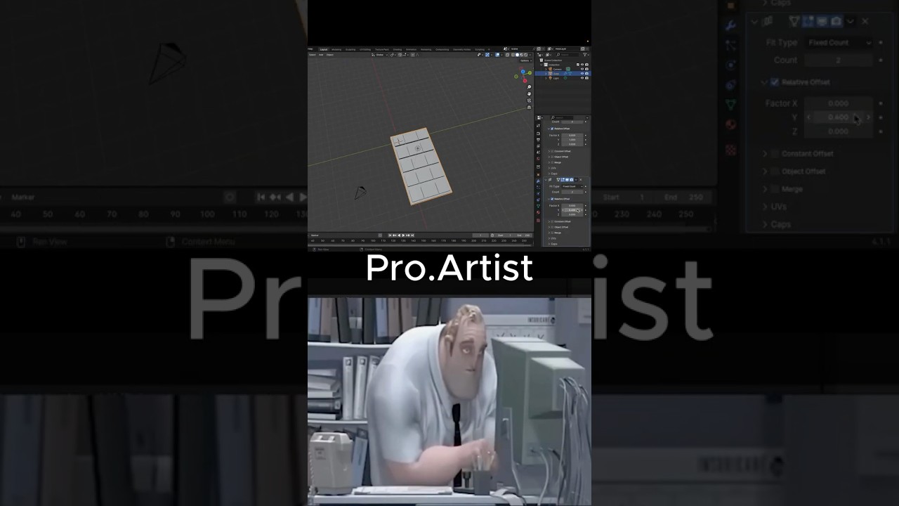 Noob VS Pro artist making chocolate.  #3d #blender #noobvspro #chocolate