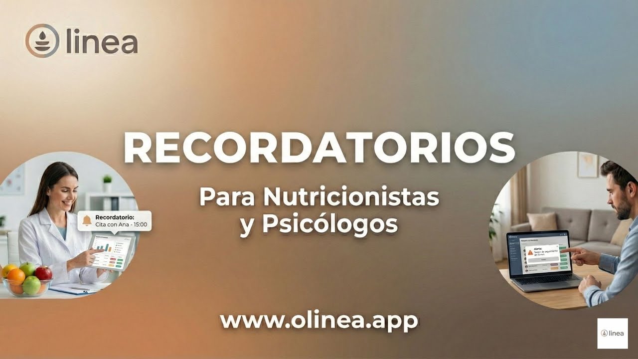 Cómo funcionan los recordatorios en Olinea | Turnos y sesiones sin olvidos