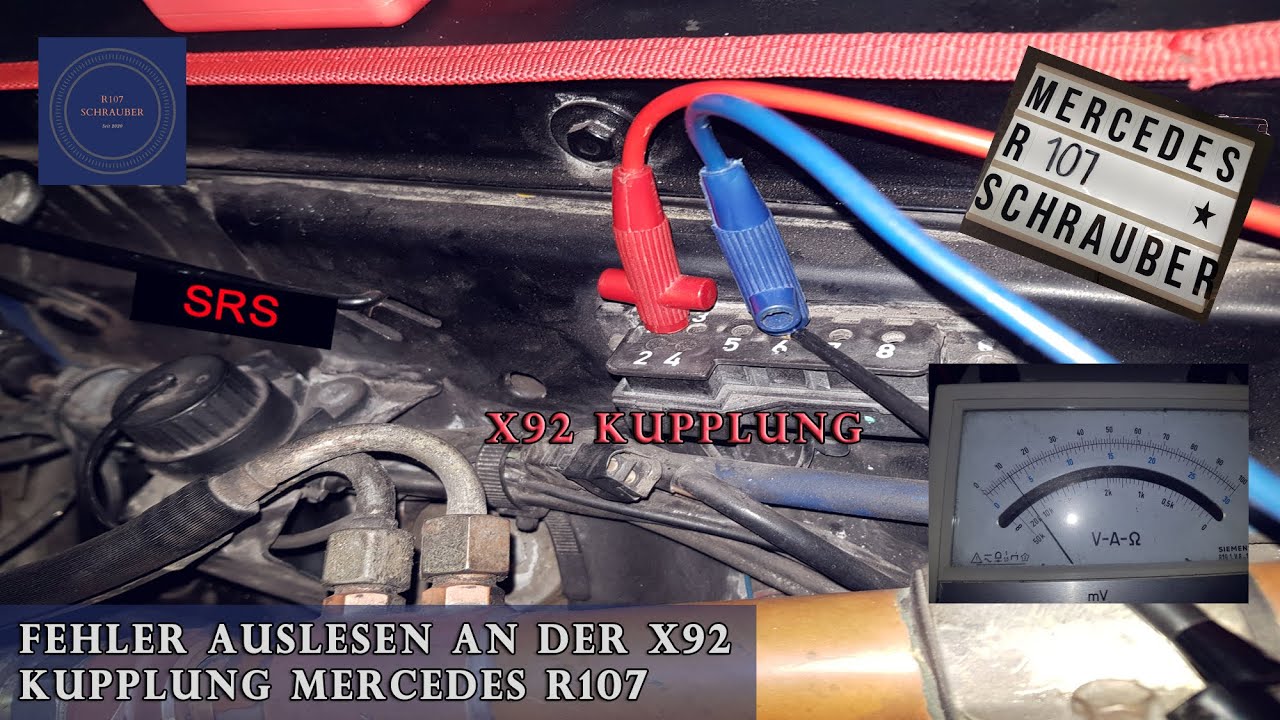 Считать ошибки на Mercedes R107 со сцеплением X92
