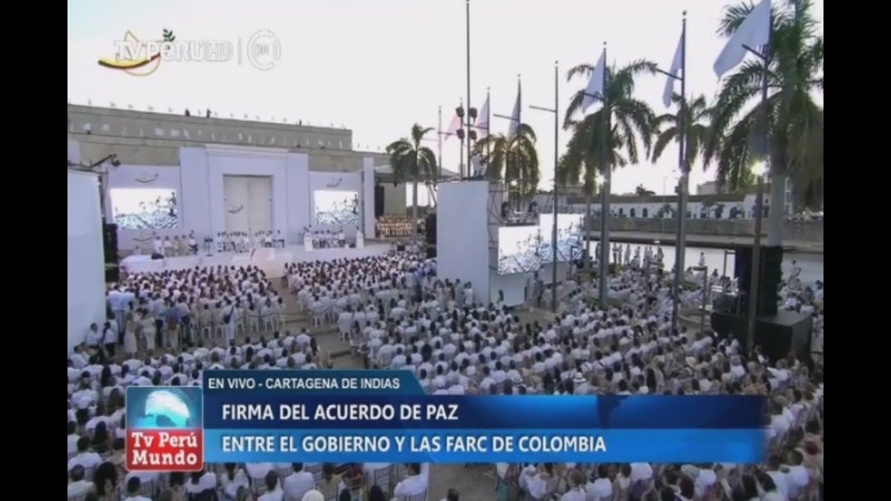 Firma del Acuerdo de Paz entre el gobierno colombiano y las FARC