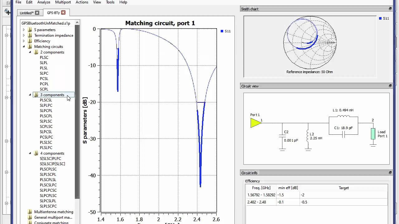 XFdtd and Optenni Lab Integration for Matching Circuit Design