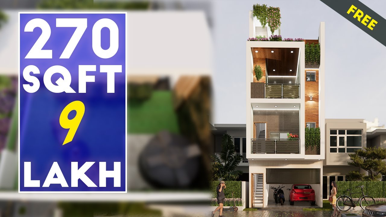 💥Ground Floor Full Parking 15x18 Feet 🔥 Small House Design With Roof Top Garden Plan#171