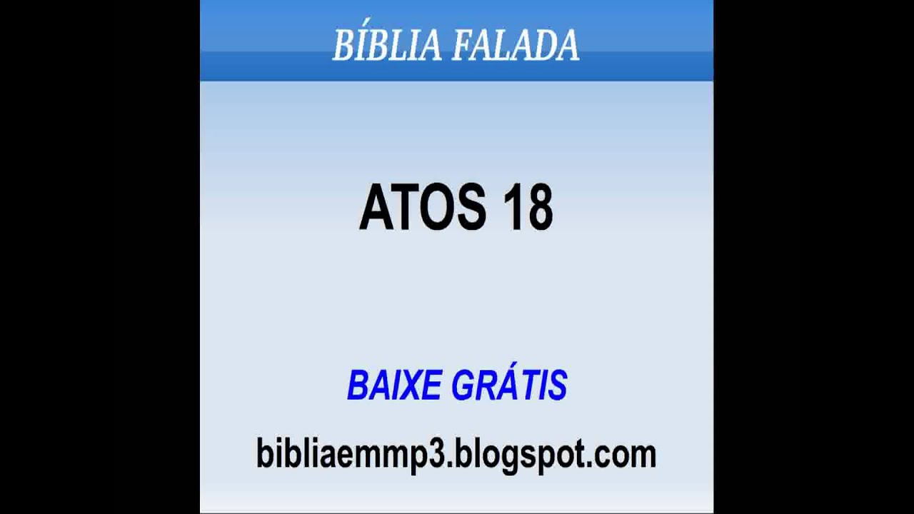 BÍBLIA FALADA - ATOS 18