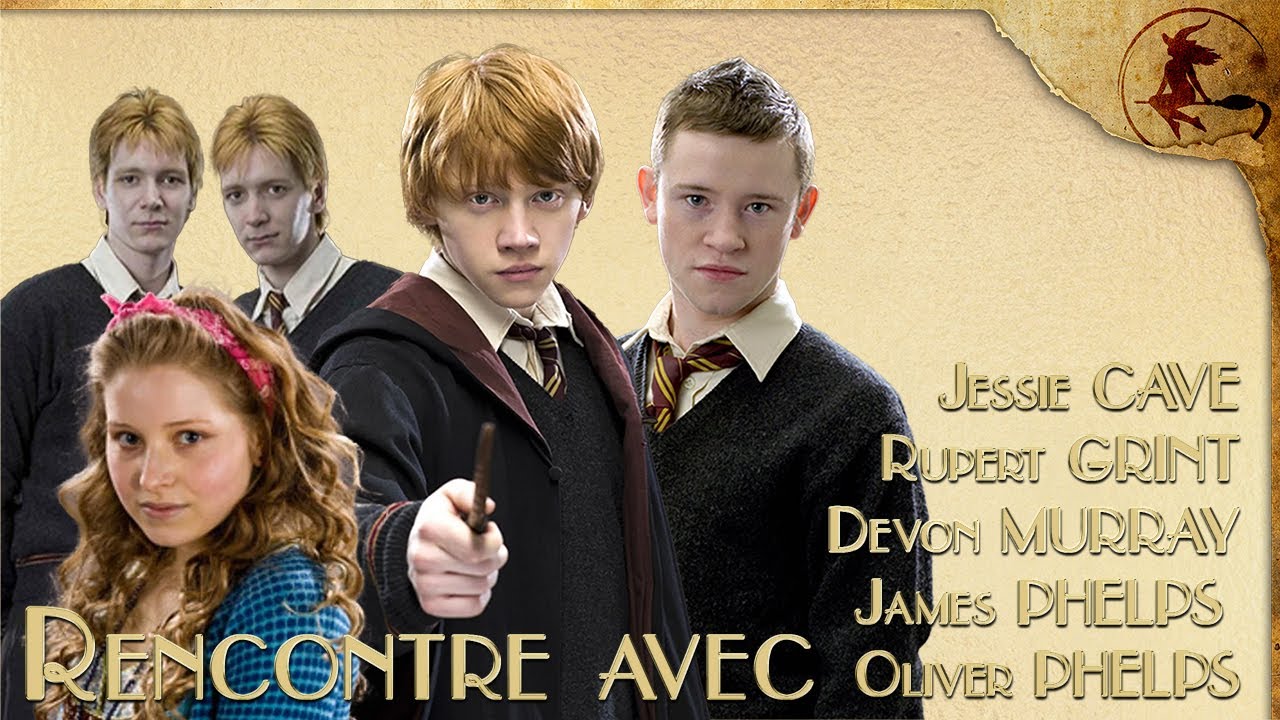 Rencontre avec Rupert Grint, Jessie Cave, Devon Murray, James et Oliver Phelps