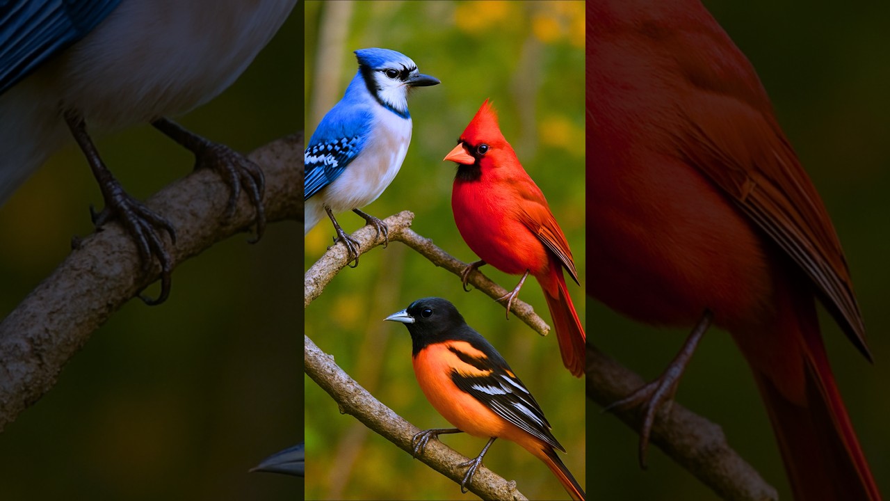Relaxing Bird Sounds from America's Most Beautiful Birds | Cardinal, Blue Jay, Robin & More