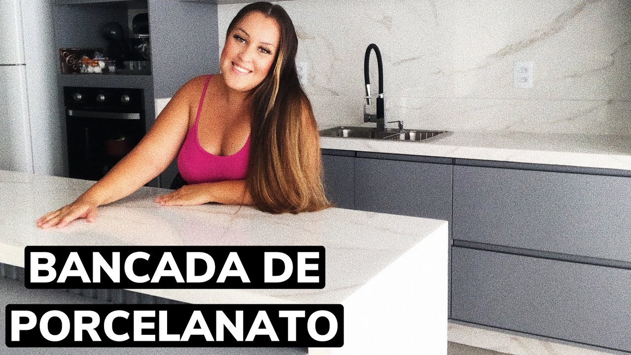 BANCADAS DE PORCELANATO DA MINHA CASA | #mcmv #minhacasaminhavida #bancadadeporcelanato