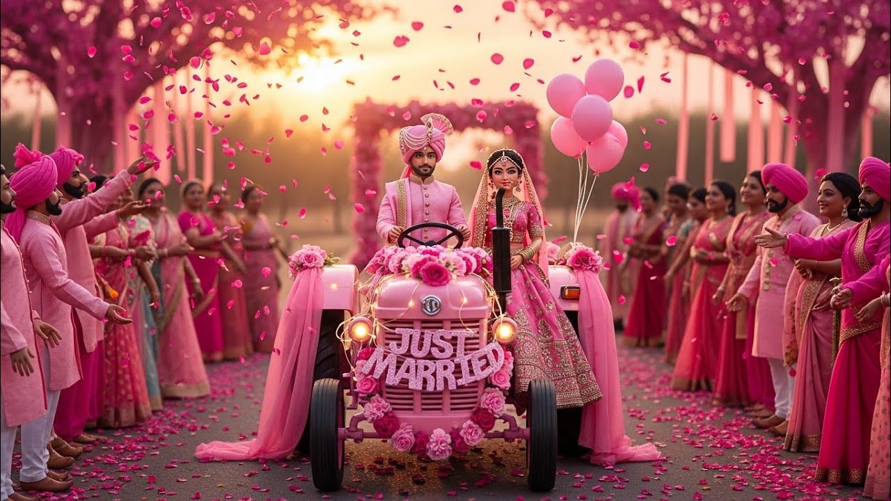 Beautiful Doll Walima Ceremony in Pink Theme | Elegant Wedding Decor & Cute Doll Setup